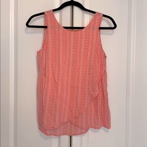 Gap coral sleeveless blouse